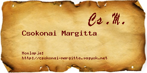 Csokonai Margitta névjegykártya
